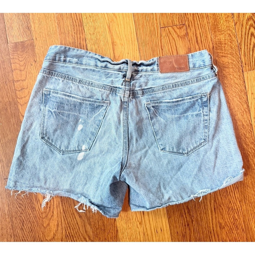 Women's‎ MADEWELL blue Jean wash fade shorts 26